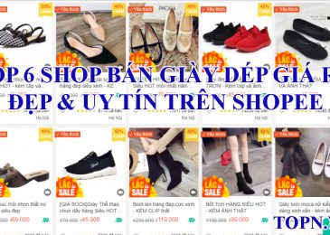 Top 6 shop bán giày dép giá rẻ, đẹp & uy tín trên Shopee